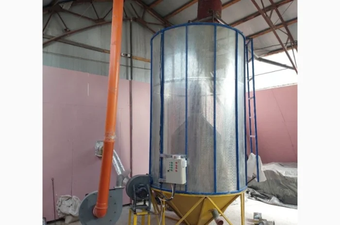Зерносушарка з твердопаливним котлом і пневмотранспортером- фото № 2