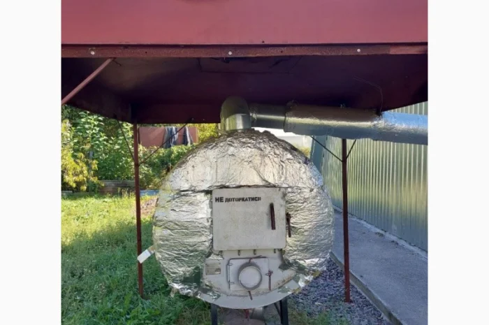 Зерносушарка з твердопаливним котлом і пневмотранспортером- фото № 3