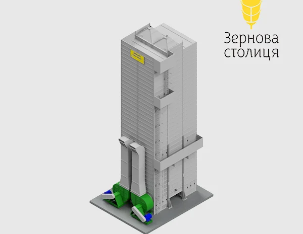 Шахтна зерносушарка Bonfanti з частковою рекуперацією ECOS BIO- фото № 1