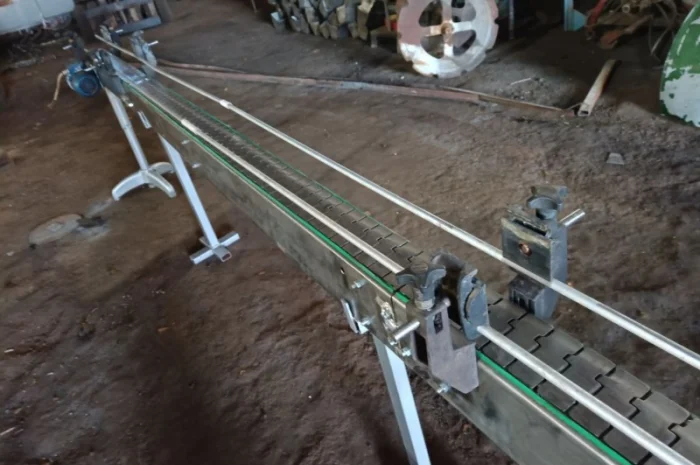 Транспортер - конвеєр стрічковий для консервних банок, склотари- фото № 2