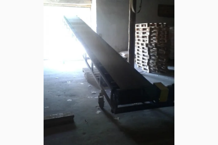 Транспортер стрічковий похилий на колесах, ленточный- фото № 1