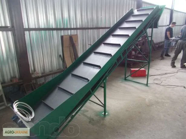 Конвеєр. Стрічковий транспортер. Підйомний транспортер. Інспекційний стіл- фото № 1