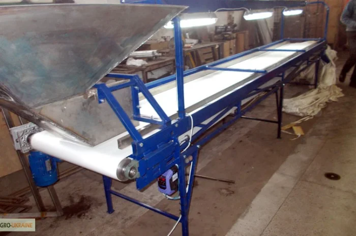 Конвеєр. Стрічковий транспортер. Підйомний транспортер. Інспекційний стіл- фото № 3