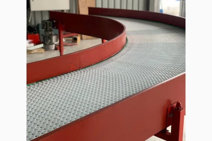 Конвейер с модульной лентой поворотный- фото № 7