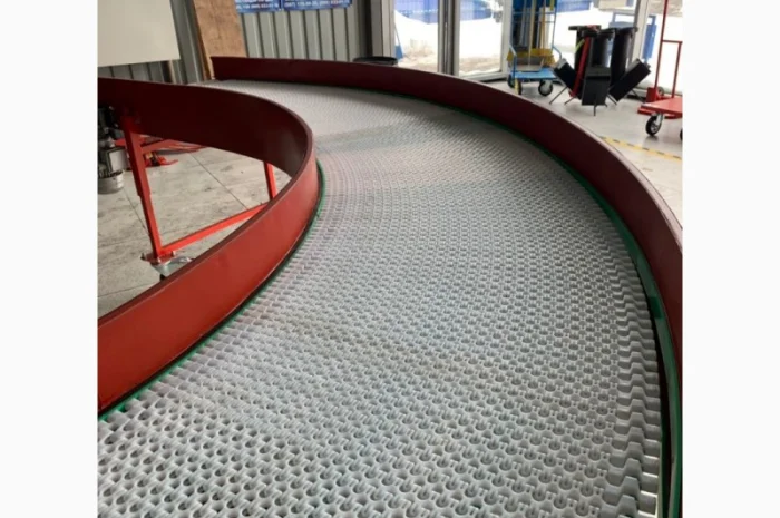 Конвейер с модульной лентой поворотный- фото № 8