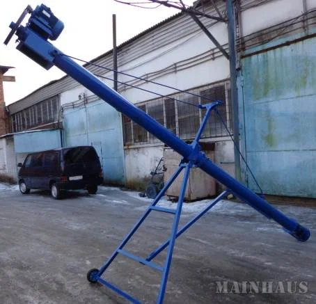 Шнек (шнековый погрузчик) ПШ-159, 8 метров, 4 кВт, 380В. 16 тонн/час. Гарантия 12 мес- фото № 1