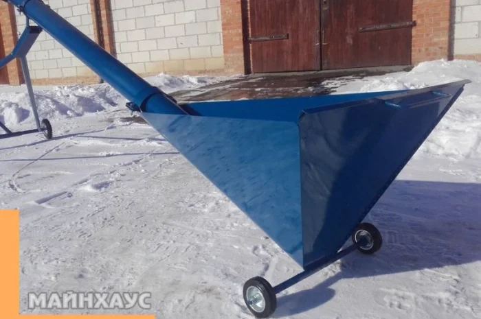 Заводской шнековый погрузчик для зерна 130мм, 7 метров, 3, 0кВт, 380В- фото № 3