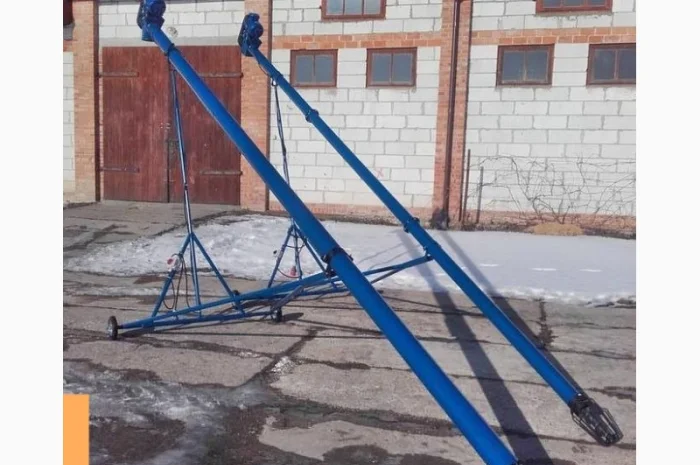 Заводской шнековый погрузчик для зерна 130мм, 7 метров, 3, 0кВт, 380В- фото № 5