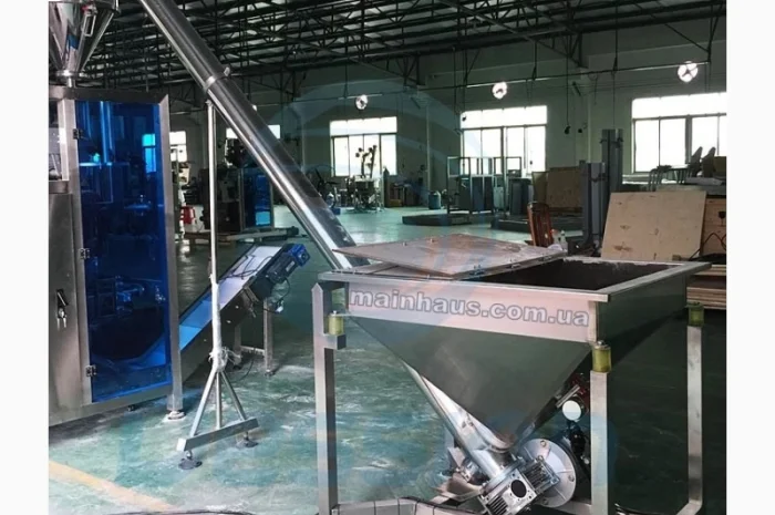 Вибропросеиватель (вибросито) шнековый погрузчик с бункером нержавейка для пищевых прод- фото № 1