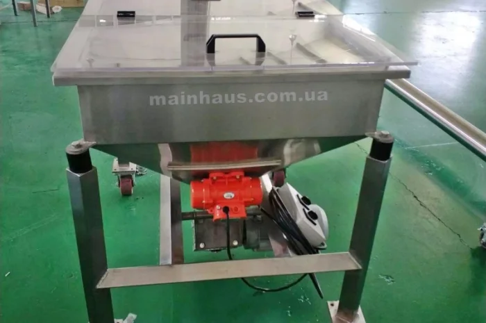 Вибропросеиватель (вибросито) шнековый погрузчик с бункером нержавейка для пищевых прод- фото № 4