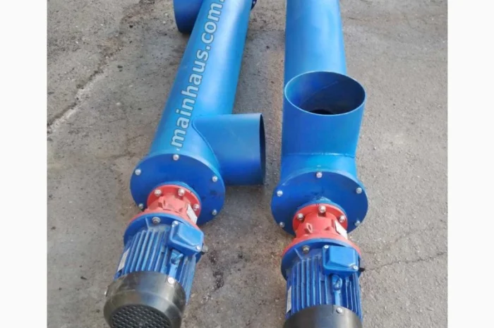 Шнековый питатель для цемента, песка, зерновых. винтовой погрузчик зерна 273мм- фото № 1