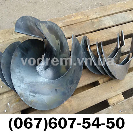 Шнековые сегменты / витки на шнек, перо шнека- фото № 3