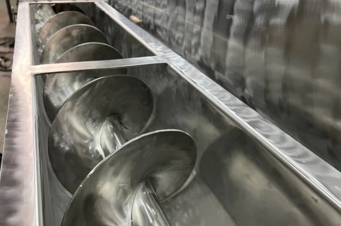 Жолобові шнекові транспортери з нержавіючої сталі 20-30 т.год. D400мм, L12м, 7, 5кВт- фото № 3