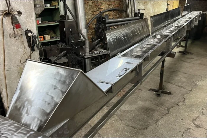 Жолобові шнекові транспортери з нержавіючої сталі 20-30 т.год. D400мм, L12м, 7, 5кВт- фото № 4