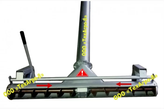 Шнековый транспортер зерна «GETMAN - 6.0m» с подборщиком до 25т/ч, d=159мм, 4кВт/380V- фото № 2
