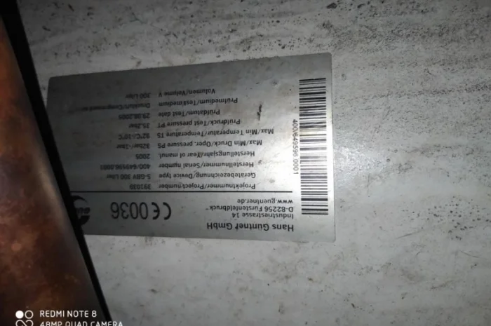 Рідинний ресівер, тип S-GBV 300 Liter- фото № 2