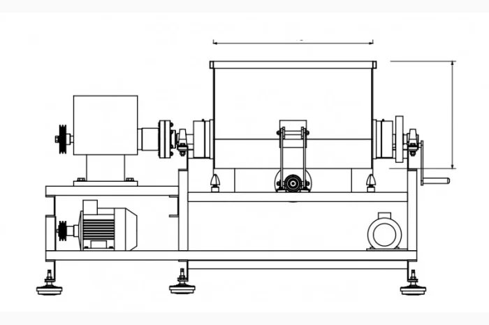 Машина для замешивания теста, тестомешалка 700 литров 22кВт- фото № 7