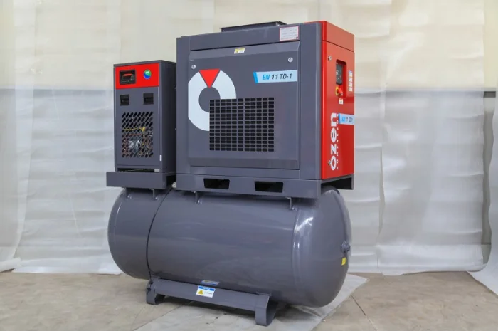 Гвинтовий компресор 15 бар, для видування ПЕТ тари -пляшок, лазерної різки- фото № 1