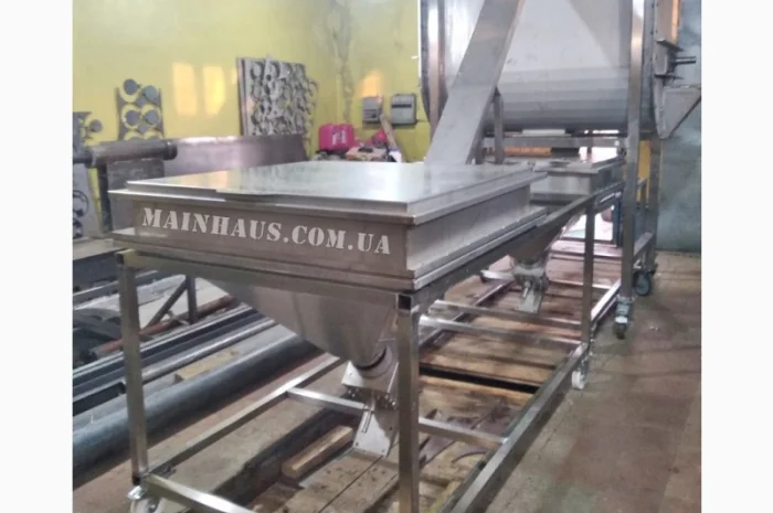 Смеситель ленточный для пищевых продуктов 1000 литров нержсталь aisi-304, 4Квт/380В миксер- фото № 1