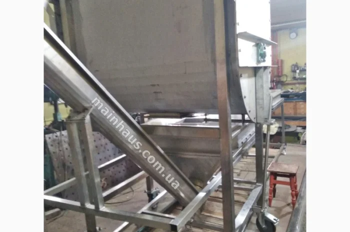 Смеситель ленточный для пищевых продуктов 1000 литров нержсталь aisi-304, 4Квт/380В миксер- фото № 3