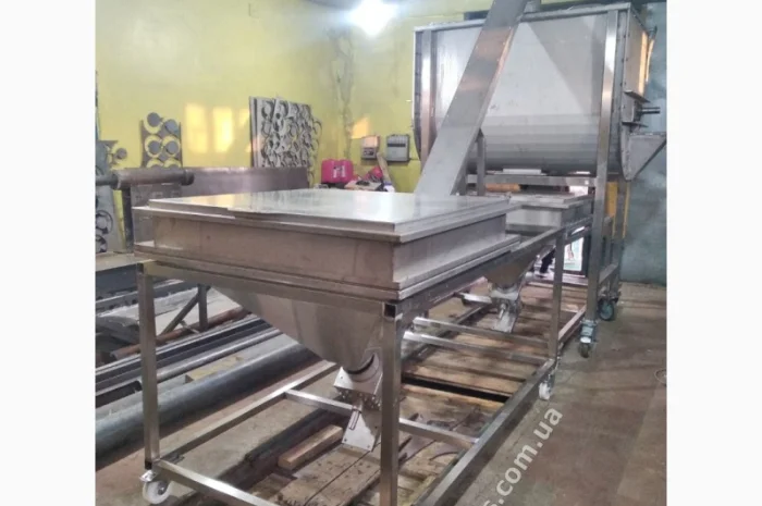 Смеситель ленточный для пищевых продуктов 1000 литров нержсталь aisi-304, 4Квт/380В миксер- фото № 4