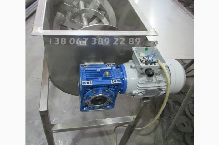 Смеситель (миксер) ленточный на 100 литров их нержавеющей стали для сыпучих пищевых прод- фото № 5