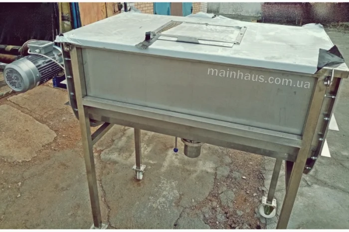 Смеситель ленточный миксер горизонтальный U400 смешиватель для сухих сыпучих продуктов- фото № 3