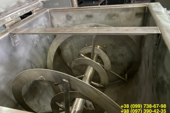 Змішувач харчовий горизонтальний стрічковий 400л. Виробник- фото № 5