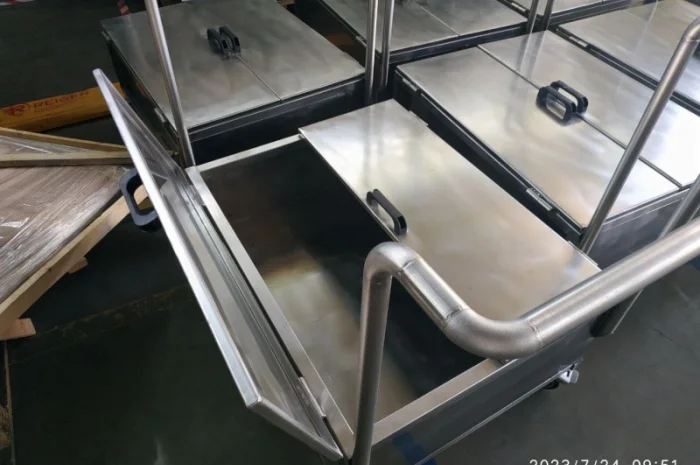 Візок для сипучих, харчових продуктів, харчова нержавійка- фото № 1