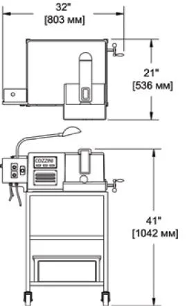 Машина для заточування ножів Cozzini модель Twins- фото № 2