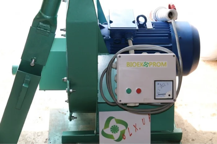 Молотковая зернодробилка, опилок, нагнетательная 11кВт (1000кг/час)- фото № 4