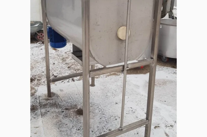 Смеситель ленточный шнековый 400л нержавейка новый миксер купить с гарантией производителя- фото № 1