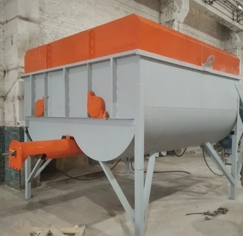 Горизонтальний змішувач двовальний стрічковий 15000 літрів- фото № 1