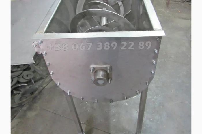 Смеситель ленточный горизонтальный из нержавеющей стали AISI-304, 250л, 2, 2кВт, 380В/220В- фото № 2