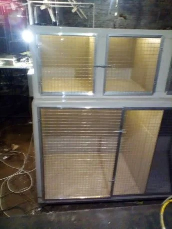 Ветеринарная клетка двухъярусная с освещением и подогревом пола- фото № 5