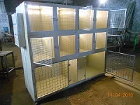 Ветеринарная клетка трёхъярусная с освещением и подогревом пола- фото № 4