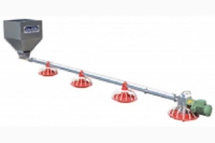 Линия кормораздачи для напольного содержания птицы- фото № 1