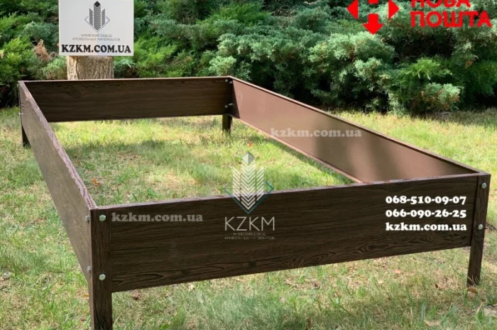 Грядки і клумби з оцинкованої сталі, клумби, бордюр, борт під дерево- фото № 10