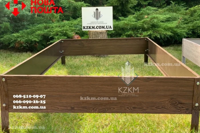 Грядки і клумби з оцинкованої сталі, клумби, бордюр, борт під дерево- фото № 11