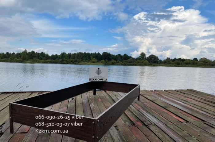 Грядка оцинкованная под дерево орех с сучком, красивая высокая- фото № 5