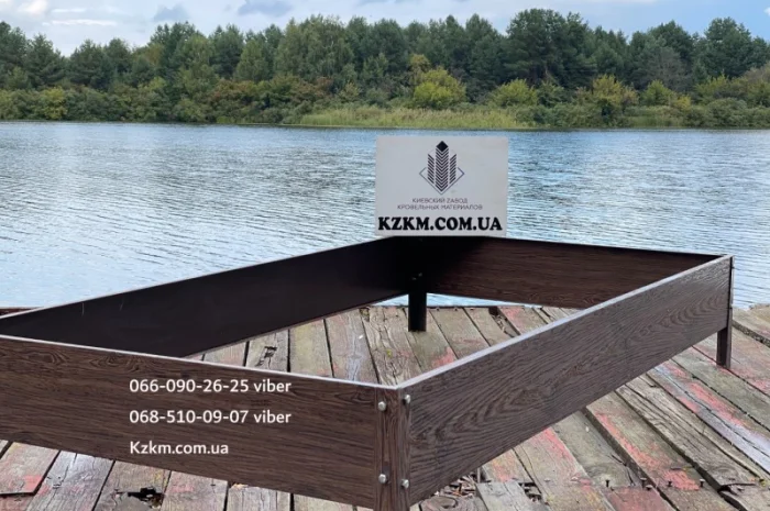 Грядка оцинкованная под дерево орех с сучком, красивая высокая- фото № 6