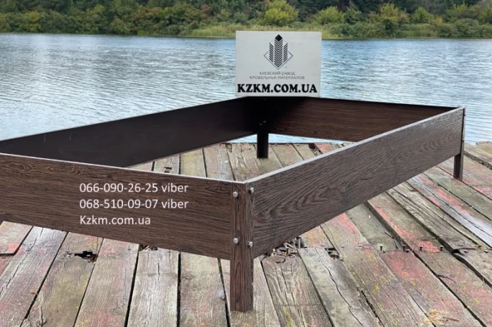 Грядка оцинкованная под дерево орех с сучком, красивая высокая- фото № 7