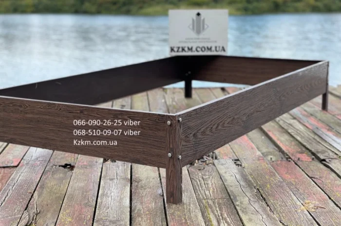 Грядка оцинкованная под дерево орех с сучком, красивая высокая- фото № 9