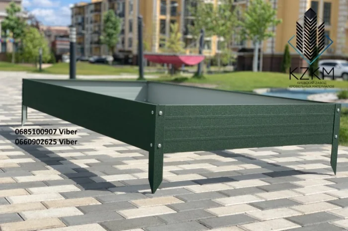 Сборная грядка матовая, сборная " Люкс" высокая, металлическая грядка- фото № 4