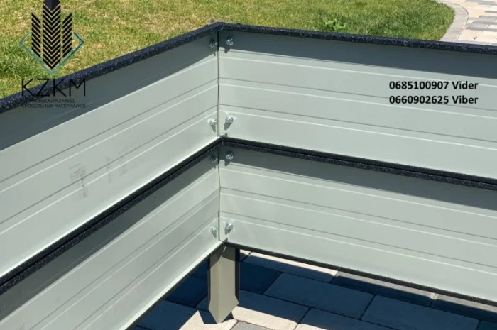 Збірна грядка матова, збірна "Люкс" висока 380 мм, металева грядка- фото № 3