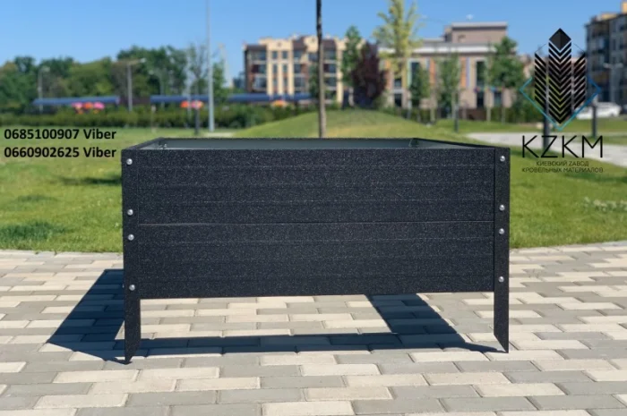 Збірна грядка матова, збірна "Люкс" висока 380 мм, металева грядка- фото № 8