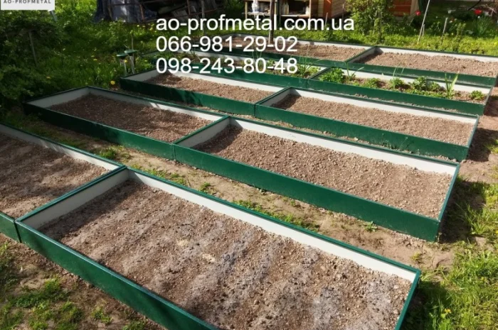 Грядки на дачу, Высокие грядки из профнастила- фото № 3