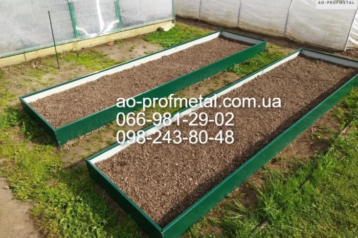 Грядки на дачу, Высокие грядки из профнастила- фото № 5