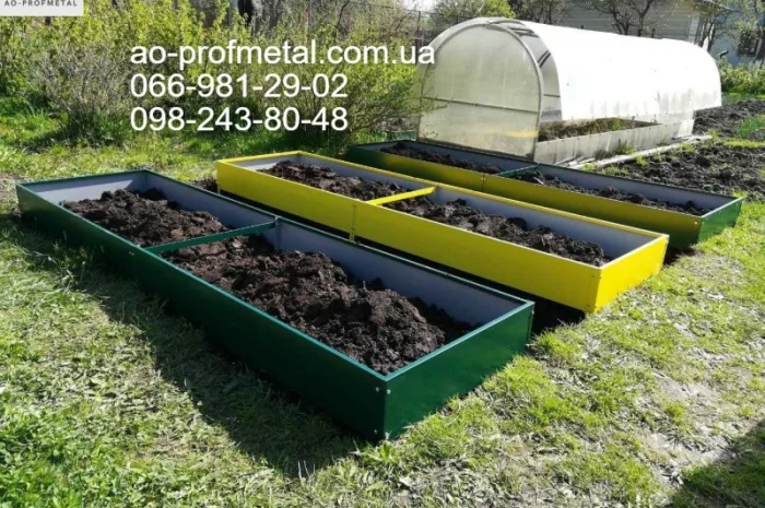 Грядки из профнастила, Высокие грядки на дачу- фото № 1