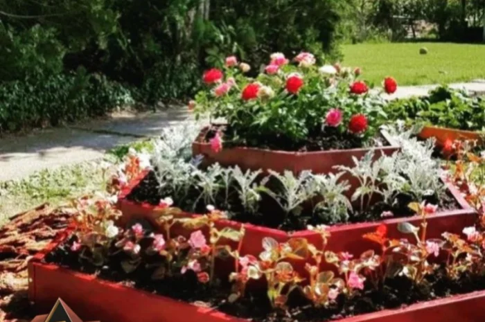 Ступінчата грядка, какскадна клумба, Альпійська гірка- фото № 3